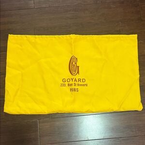 Brand New GOYARD Dustbag Yellow Drawstring Never Used
